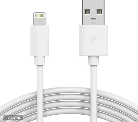 Lightning Cable 5A 1M Pvc Braided Fast Charge High Speed Data Transmission Y89 1.12 M Lightning Cable Compatible With All Iphones Iphone 5678X Series White-thumb0