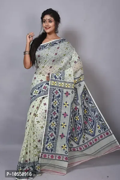 Stylish Cotton  Printed Saree without Blouse piece