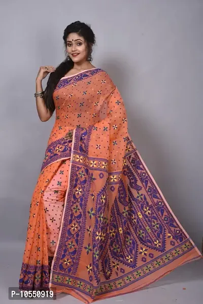 Stylish Cotton  Printed Saree without Blouse piece