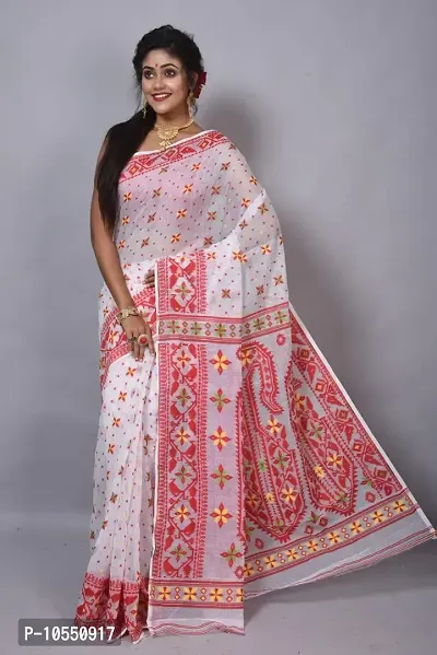 Stylish Cotton  Printed Saree without Blouse piece-thumb0