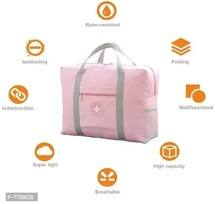 Foldable Travel Duffel Bag Tote Carry on Luggage Sport Duffle Weekender Overnight for Women and Girl-thumb3