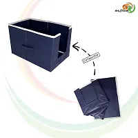 Non Woven Shirt Stacker/Shirt Organizer/Wardrobe Organizer/Cloth Organizer/Cloth Cover- NavyBlue- Pack of 2-thumb1