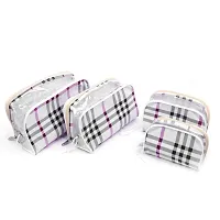 Ethiana Multipurpose Transparent Travel Pouch Makeup Toiletry Kit Bag (Set of 4) Sizes - 24 x 14 x 11 cm-thumb4