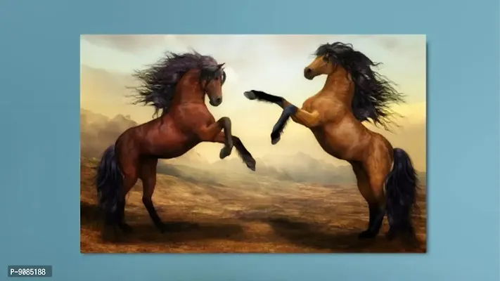 Beautiful Canvas Painting 2 Horses-thumb2