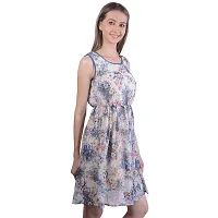 Sei Bello Women Regular Fit Gathered Dresses/Dresses (Large, White)-thumb2