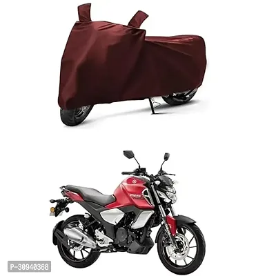 STYXER -Bajaj Pulsar 125 Two Wheeler Motercycle Bike and Scooty Cover with Water-Resistant and Dust Proof 190T Fabric_Maroon-thumb2