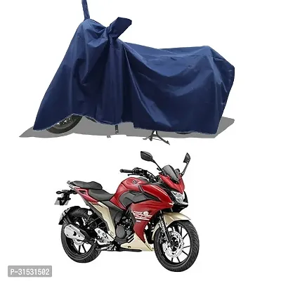 STYXER :-  Fazer Two Wheeler Motercycle Bike and Scooty  Cover with Water-Resistant and Dust Proof Premium 190T Fabric_Navy Blue-thumb0