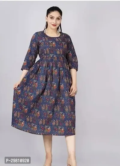 Stylish Rayon Printed Kurti for Women-thumb0