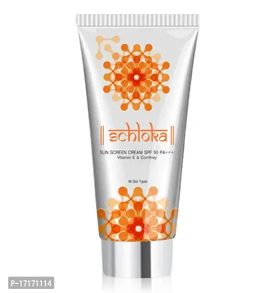 Schloka Sun Screen Cream Spf 50 Pa+++ With Vitamin E  Comfrey