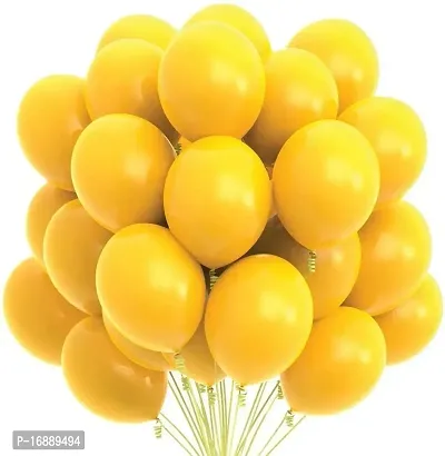 Arnav Traders Presents Yellow Latex Balloons Party Decoration Items Kit Balloon For Boys And Girls . Get perfect combination of decor for your once in lifetime Memory . Yellow ( Pack of 60 )