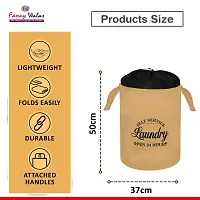 Fancy Laundry Bag/Basket For Dirty Clothes Storage Bag Collapsible With Top Closer Pack Of 1-thumb2