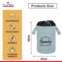 Fancy Laundry Bag/Basket For Dirty Clothes Storage Bag Collapsible With Top Closer Pack Of 1-thumb1