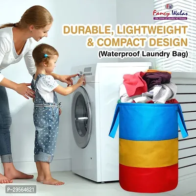 Fancy Laundry Bag For Clothes Toy Storage Collapsible Laundry Storage Basket For Dirty Clothes 45 L-thumb2