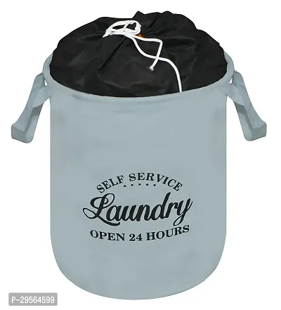 Fancy Laundry Bag/Basket For Dirty Clothes Storage Bag Collapsible With Top Closer Pack Of 1-thumb0