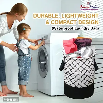 Fancy Laundry Bag For Clothes Toy Storage Collapsible Laundry Storage Basket For Dirty Clothes 45 L-thumb2