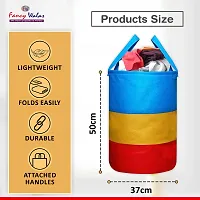 Fancy Laundry Bag For Clothes Toy Storage Collapsible Laundry Storage Basket For Dirty Clothes 45 L-thumb2