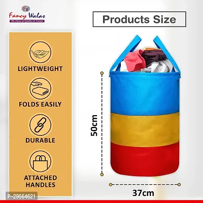 Fancy Laundry Bag For Clothes Toy Storage Collapsible Laundry Storage Basket For Dirty Clothes 45 L-thumb3