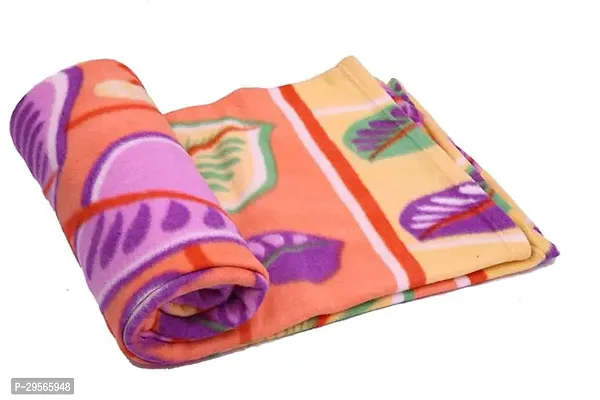 Fancy Multicoloured Cotton Blend Printed Double Bed Winter Blanket
