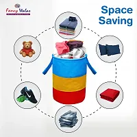 Fancy Laundry Bag For Clothes Toy Storage Collapsible Laundry Storage Basket For Dirty Clothes 45 L-thumb3