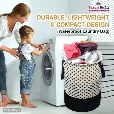 Fancy Laundry Bag For Clothes Toy Storage Collapsible Laundry Storage Basket For Dirty Clothes 45 L-thumb2