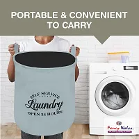 Fancy Laundry Bag/Basket For Dirty Clothes Storage Bag Collapsible With Top Closer Pack Of 1-thumb3