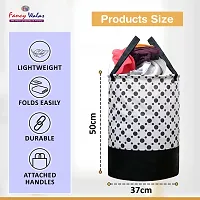 Fancy Laundry Bag For Clothes Toy Storage Collapsible Laundry Storage Basket For Dirty Clothes 45 L-thumb2