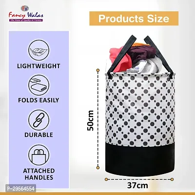 Fancy Laundry Bag For Clothes Toy Storage Collapsible Laundry Storage Basket For Dirty Clothes 45 L-thumb3