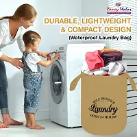 Fancy Laundry Bag/Basket For Dirty Clothes Storage Bag Collapsible With Top Closer Pack Of 1-thumb1