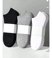 Socks for men and women cotton socks ankle length socks . ( multi Colour )-thumb2