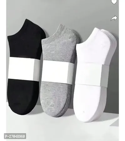 Socks for men and women cotton socks ankle length socks . ( multi Colour )-thumb3