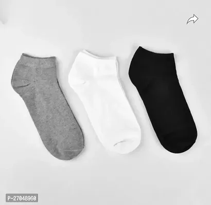 Socks for men and women cotton socks ankle length socks . ( multi Colour )-thumb0