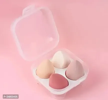 Makeup Cosmetic Puff Makeup Sponge With Storage Box Pack of 4