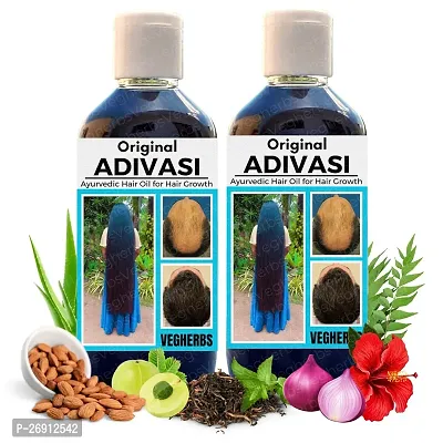 Pack 2 Adivasi Herbal Hair Oil 200Ml-thumb0