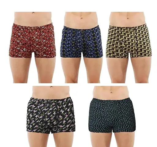 Men Cotton Trunks PrintedInner Elastic Regular Fit