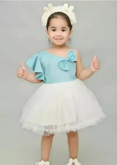 Kids baby girls partywear cute looking pretty dress