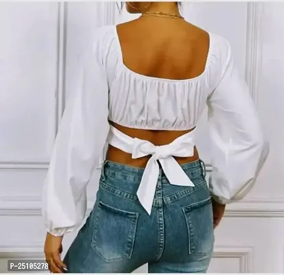 PINKHUB Casual Western Stylish Crop Top for Women/Girls-thumb2