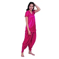 pink hub Women'sTop  Patiala Pyjama Night Suit Colour-Pink-thumb3