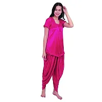 pink hub Women'sTop  Patiala Pyjama Night Suit Colour-Pink-thumb1