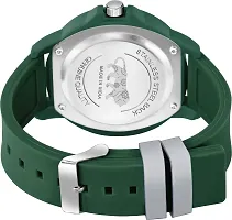 Stylish Green Leather Analog Watches For Men-thumb2