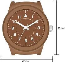 Stylish Brown Leather Analog Watches For Men-thumb3