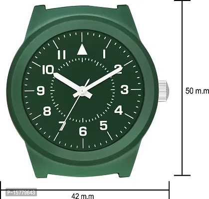 Stylish Green Leather Analog Watches For Men-thumb4