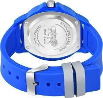 Stylish Blue Leather Analog Watches For Men-thumb2