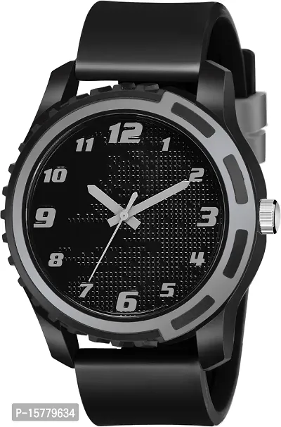 Stylish Grey Leather Analog Watches For Men