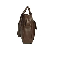 STRAPIT Synthetic leather 16 Inches Messenger/Office/Travel/Business with Multiple Compartments Bags for Men And Women(Brown)-thumb4