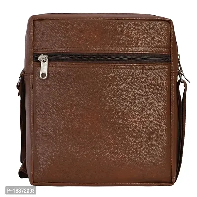 STRAPIT Sling Bag Synthetic leather Men's/women 10 ? 8.5? 4.5 inches (BROWN)-thumb4