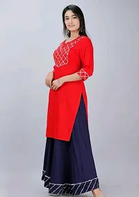 Stylish Fancy Viscose Rayon Kurta With Bottom Wear Set For Women-thumb3