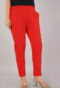 Fancy Cotton Blend Trousers For Women-thumb1