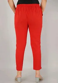 Fancy Cotton Blend Trousers For Women-thumb2