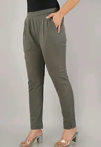 Fancy Cotton Blend Trousers For Women-thumb2