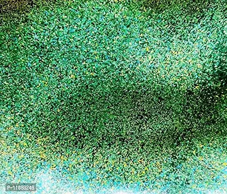 Mahir Glitter Supreme Quality Green Holographic Premium Glitter Multi Purpose Glitter Powder 20 Gm Pack for use with Arts  Crafts  Weddings Cards Flowers  Cosmetic Face Eye Body  Nails Skin Hair.